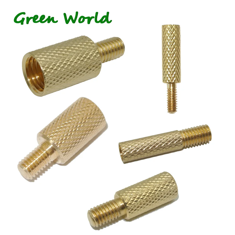 Green World 1pc/lot Multi Models Solid Brass Adaptor,Gun cleaning rod fitting adapters