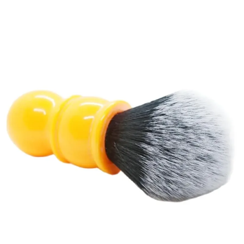 YAQI جودة عالية لينة 24 مللي متر الشعر الاصطناعية جيدة سهرة عقدة البرتقال مقبض فرشاة الحلاقة للرجال المحمولة الرطب الحلاقة اللحية فرشاة