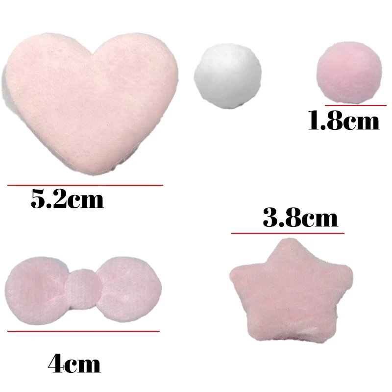 7 Stück/Set Bogenherz-Sternen-Vorhang, Raumteiler, romantischer rosa Quastenvorhang, kurzer Türvorhang, Raumteiler, handgefertigter DIY-Raumteiler – Detail 1