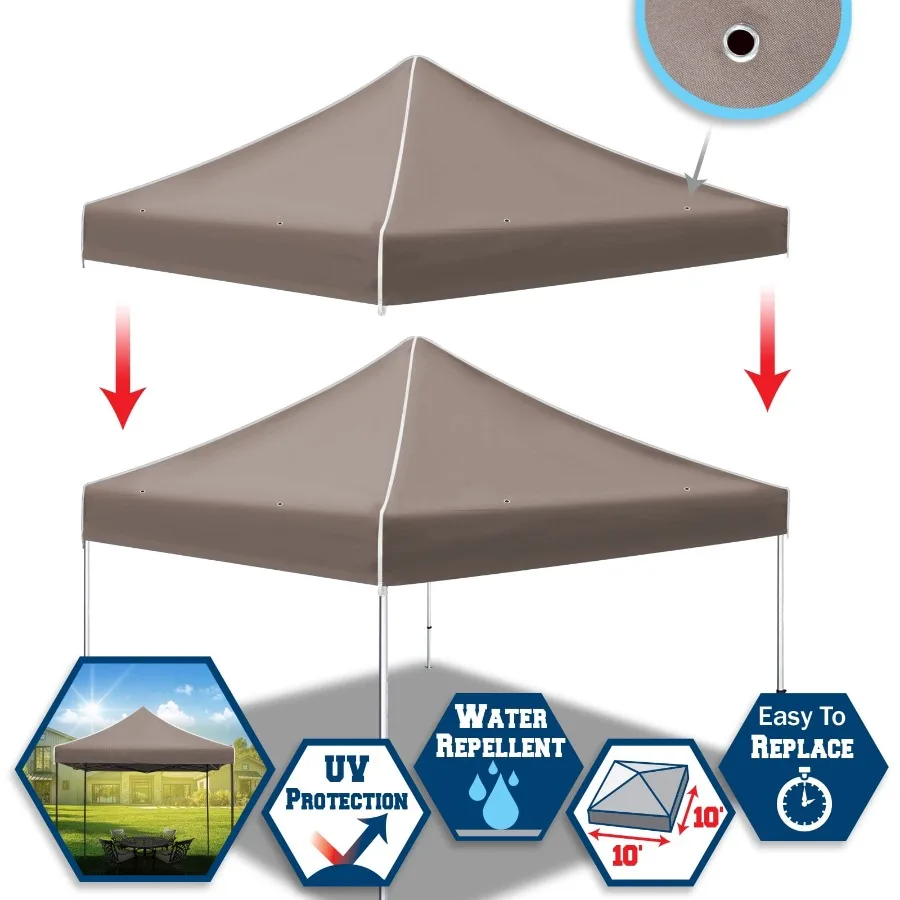 

Sunrise Ez pop Up Instant Canopy 10'X10' Replacement Top Gazebo