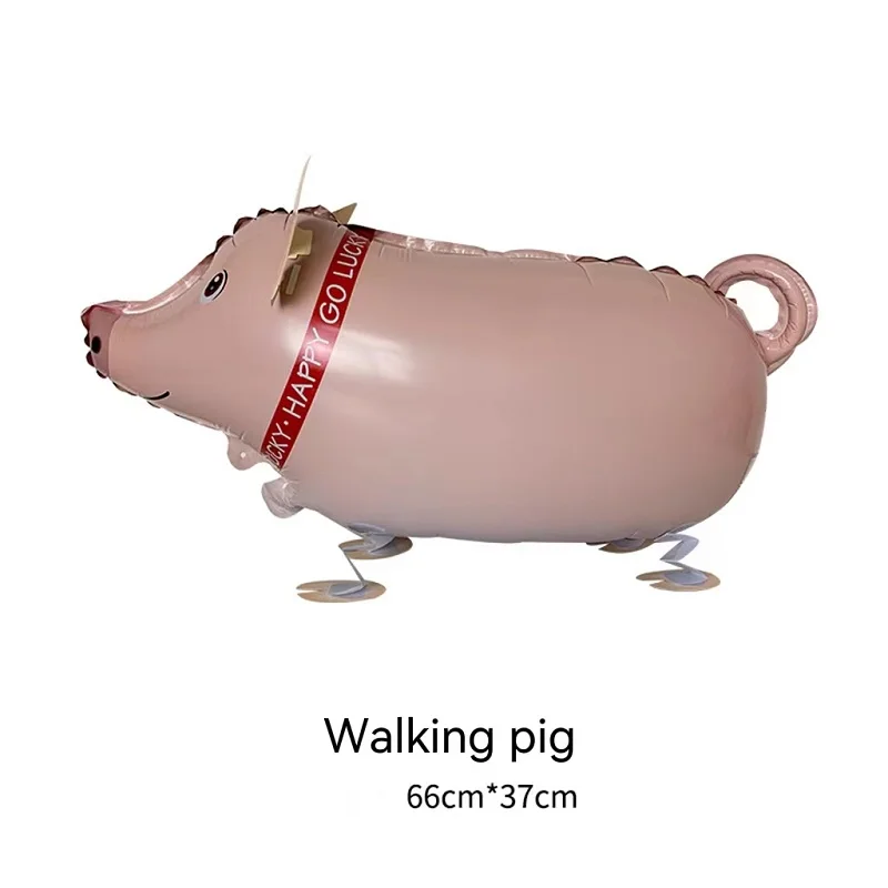 Walking Animal Balloon Toy Balloon Walking Ground pig Zebra Duck Beetle Balloon Festival Celebrating Children's Day gift balloon