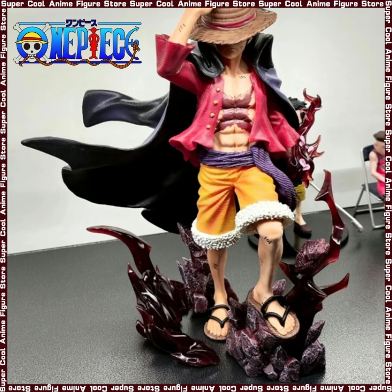 

Фигурка Yonko Luffy, 25 см, фигурки героев аниме «4 императора», Gk, фигурка с 2 головами, статуэтка, Коллекционная модель, игрушки, кавайные подарки