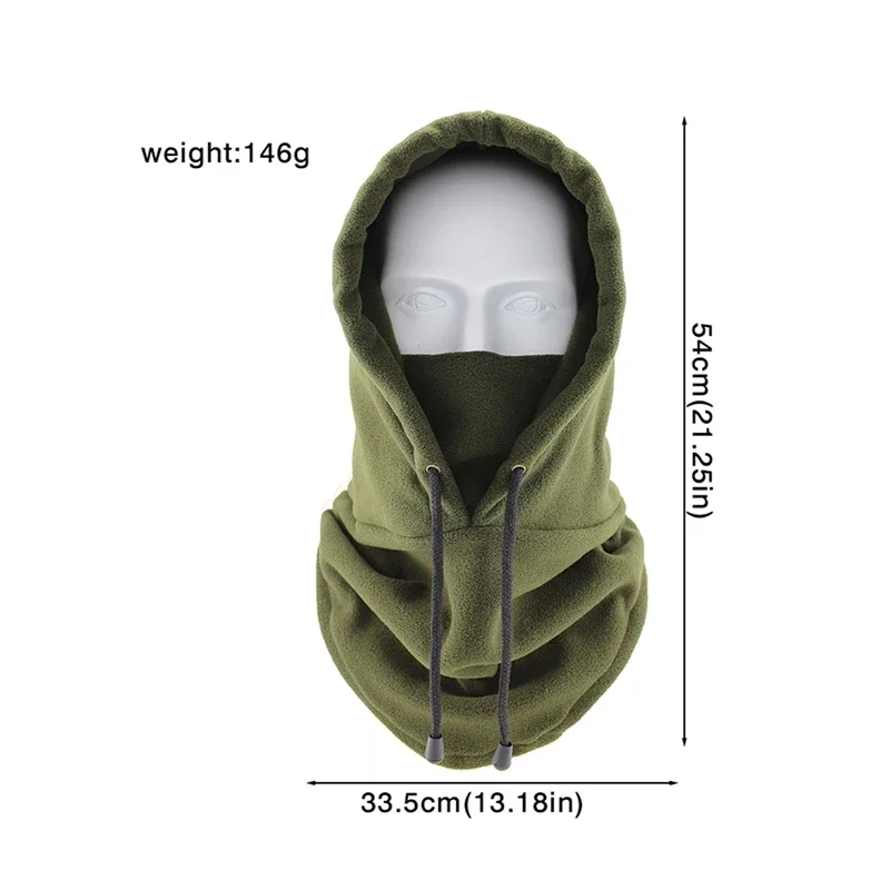 Winter Thermo Halswärmer Outdoor Fleece Sturmhaube Schal Skifahren Gesichtsmaske Snood Kapuze Hut Winddicht Warm Halten Radfahren Kappe Neue – Detail 26
