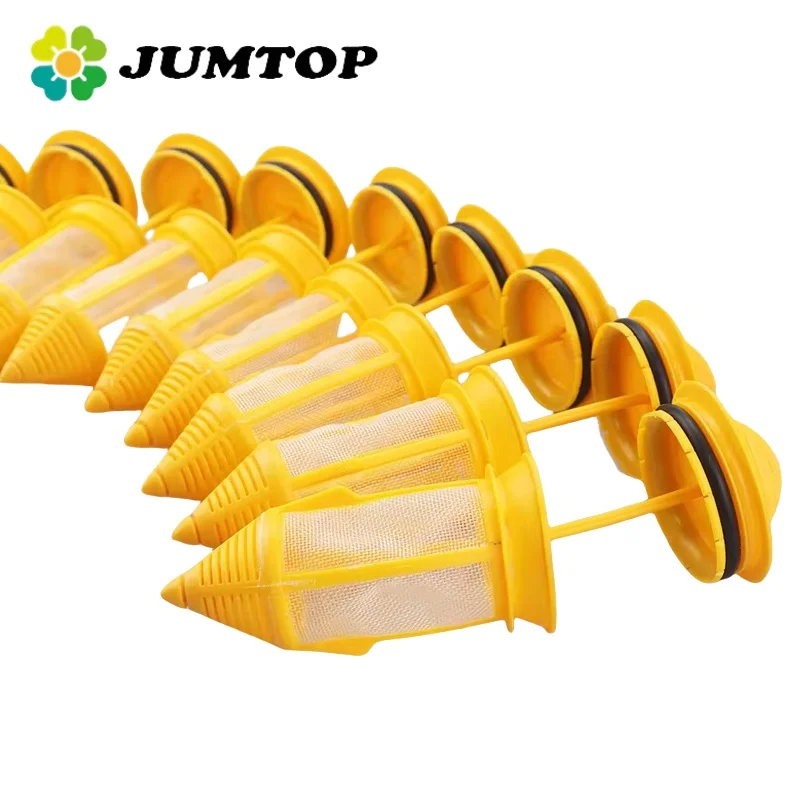

JUMTOP 10Pcs Dental Unit Suction Filter with Lid/Water Filter/Strong Suction Weak Suction Filter Dentistry Equipment Accessories