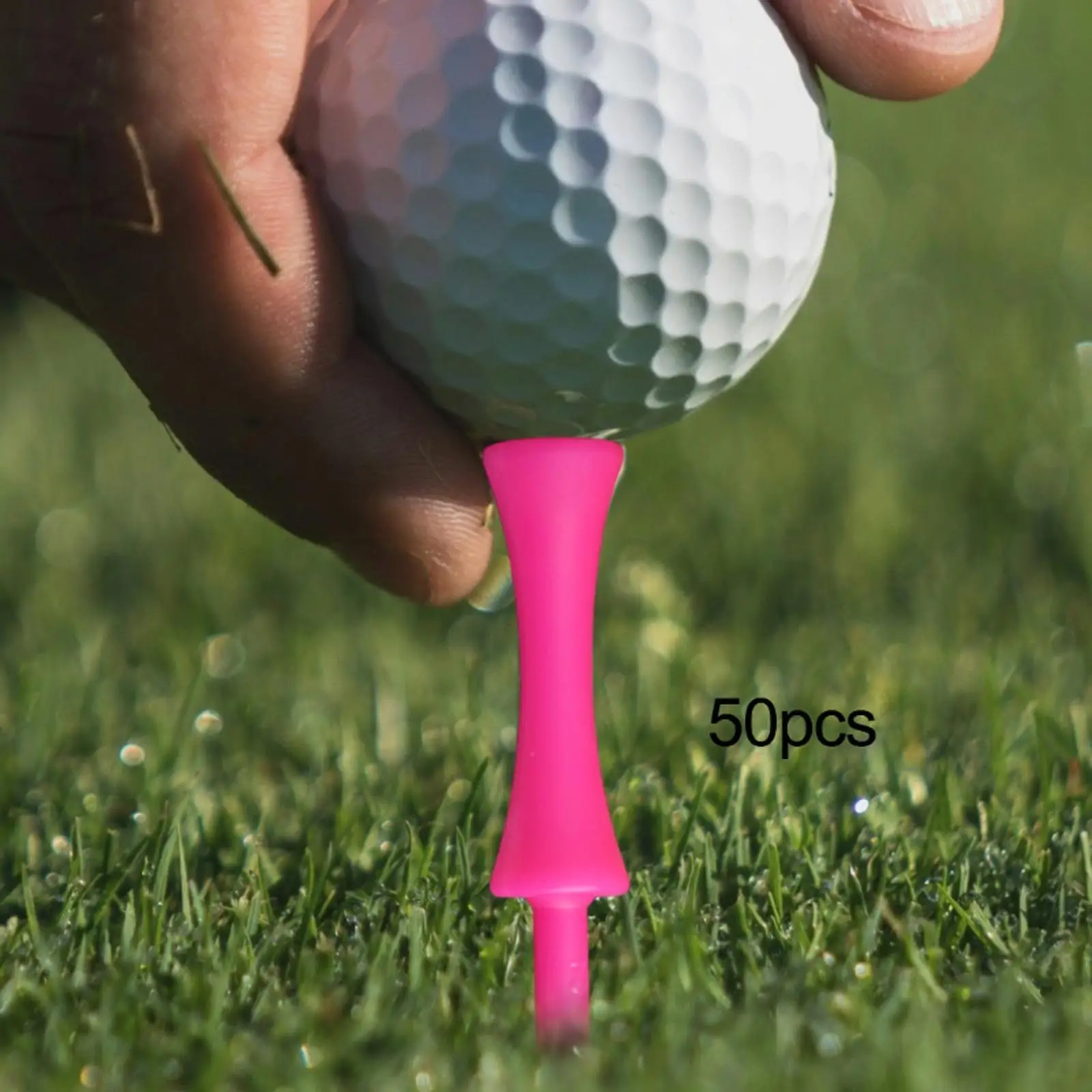 

50x Golf Tees Set Reusable Golf Practice for Golfer Gift Outdoor Indoor