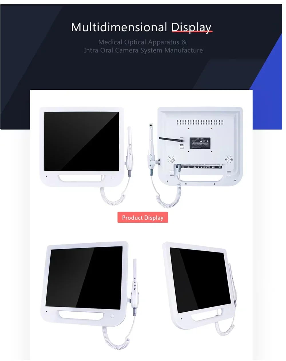 Dental Intraoral Camera WiFi Scanner with HD Real-Time 17-inch USB Dental Oral Diagnosis Electricity Powered