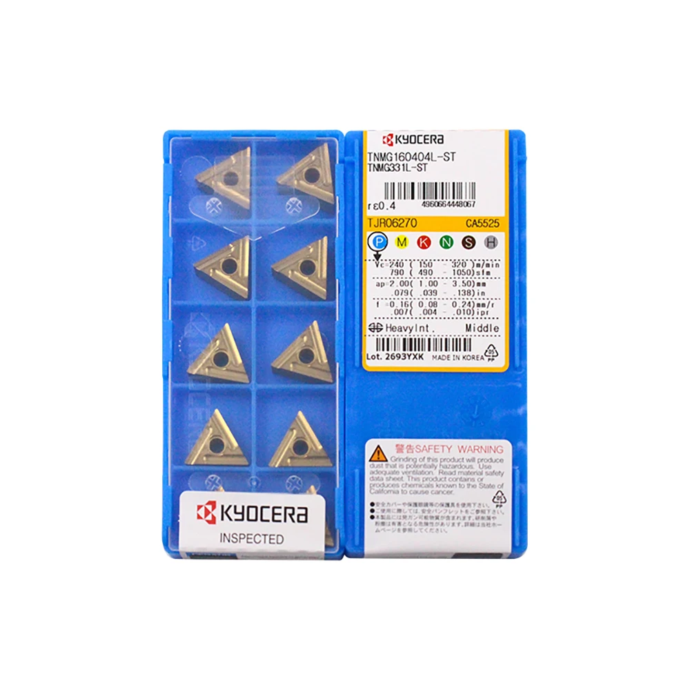 

Original TNMG 331L-ST 160404L-ST 332L-ST 160408L-ST CA5525 CA6525 PR1125 60° Triangle Negative Insert with Hole