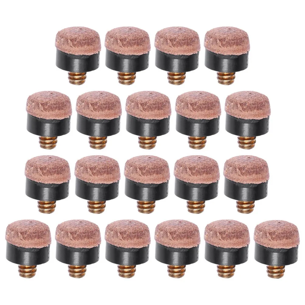 

40Pcs Portable Cue Tips Durable Easy Billiard Pool Supplies Snooker Cue Tips Billiard Tip Pool Supplies