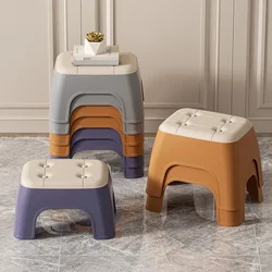 Bathroom Stool Bench Children's Stool Household Stepping Foot Non-Slip Thickened Rubber Stool Baby Low Stool Bath Square Stool