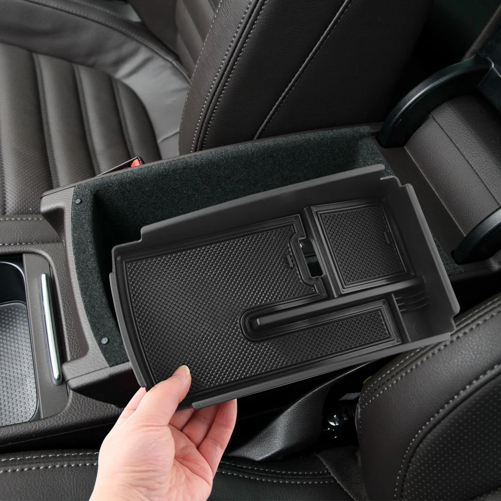 For VW Volkswagen CC Passat B7 MAGOTAN B6 B7L Car Armrest Box Central Secondary Storage Glove Holder Container Organizer Stowing view 2