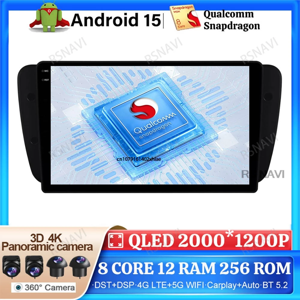 

Android 15 Car Radio For Seat Ibiza MK4 6J SportCoupe Ecomotive Cupra 2009 2010 2011 2012 - 2016 BT Multimedia 4G LTE Navigation