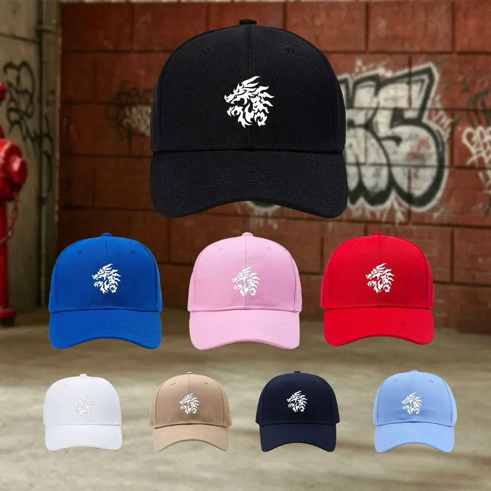 1pc, Outdoor Leisure Cap with Adjustable Twill Baseball Cap Featuring 'Dragon Pattern', Lightweight Printed Craft Women'S Hat, '