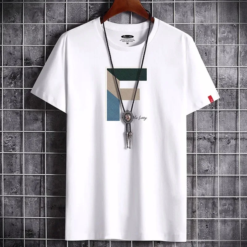 

2024 Latest men's T-shirt Fitness white O collar cotton anime summer women short sleeve T-shirt family outfit Goth punk top cool