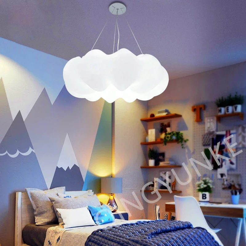 

Morden Lampshape LED Pendant Lights Home Living Room Decorative Ceiling Lamps Fixture Children's Bedroom Simpl Dimmer Chandelier