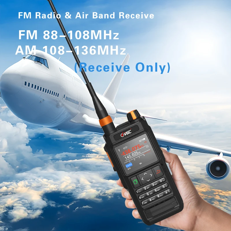Long Range VR-N76 Handheld Transceiver GMRS Walkie Talkie With Cross-Band Repeat CTCSS For Amateur Radio Operators Enthusiasts