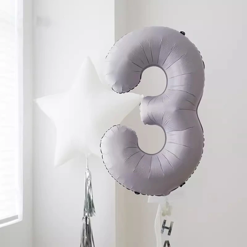 1PC Dream Purple Age Balloon Happy Birthday Party Balloons Number 1 2 3 4 5 6 Kids Anniversary Photoprop 500 Days Baby Shower