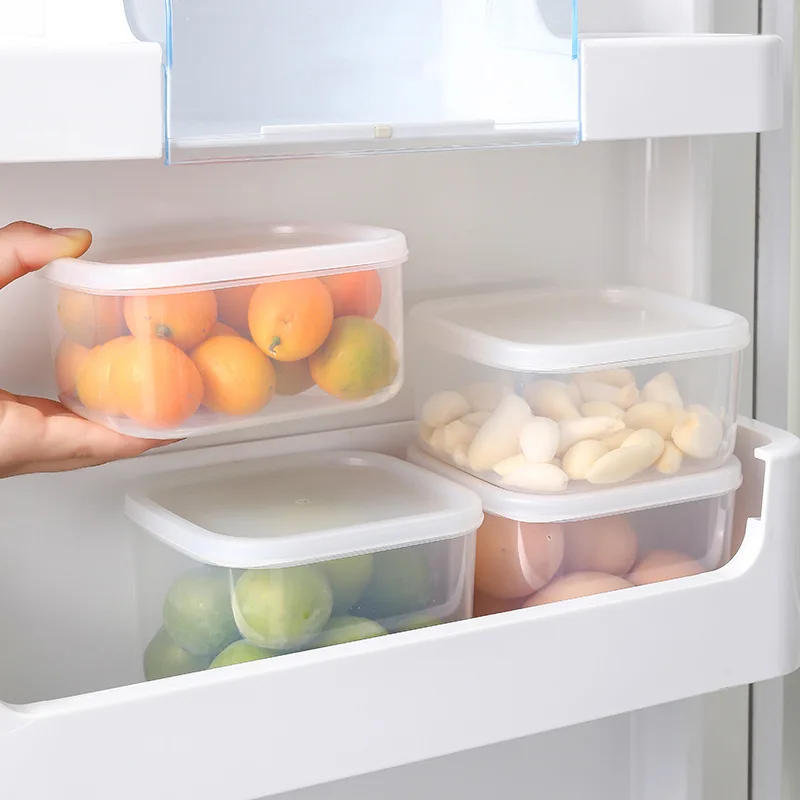 

Kitchen Transparent Storage Box Household Food Grade Fruit Vegetable Fresh-Keeping Box Refrigerator Preservation Sealed Supplies