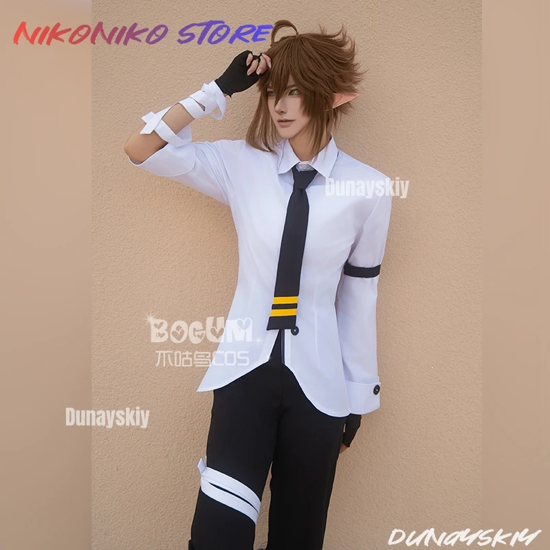 

Anmicius Cosplay Anime Aotu World Costume Shirt Pants Necklace Wig Sets Halloween Carnival Role Playing Party Suit