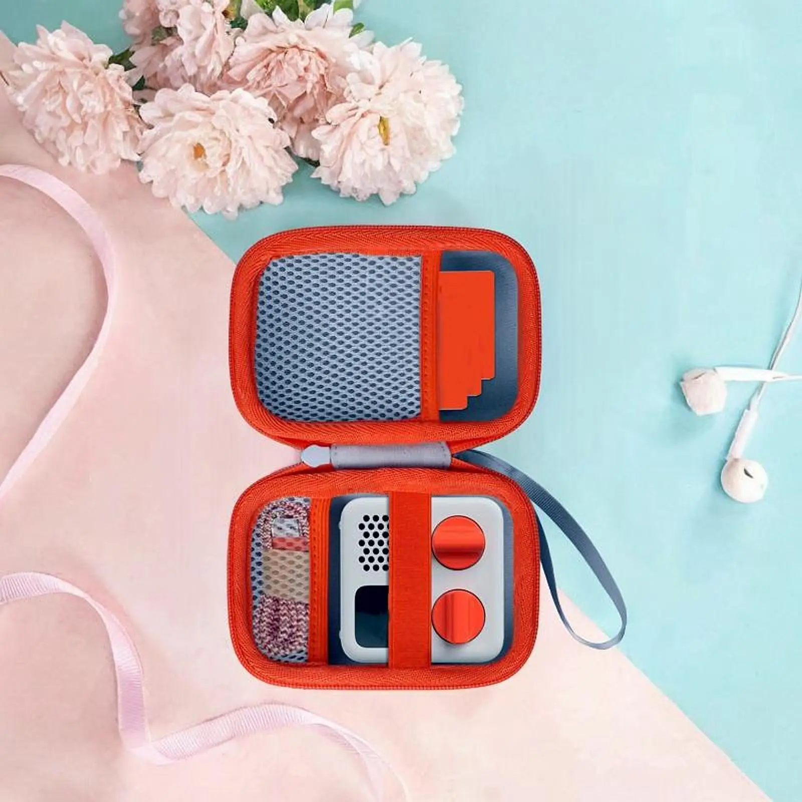 Hard Carrying Case Travel Case,Sturdy,Organizer,Lightweight, Storage Bag, for Mini Kids Audio Music Player (Case Only)
