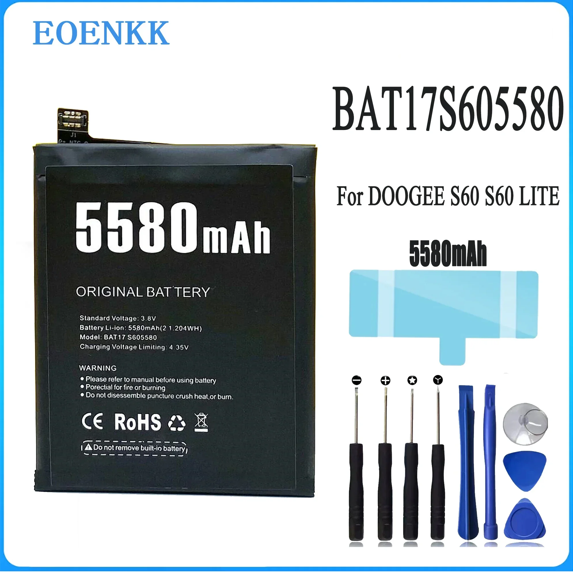 

BAT17M15580 BAT173605580 Battery For DOOGEE S60 S60 LITE Repair Part Original Capacity Mobile Phone Batteries Bateria