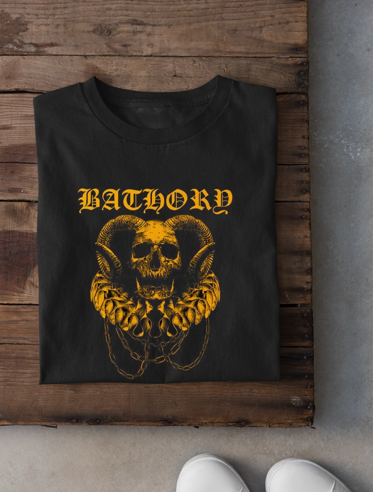 New Trend Bathory Band Black Heavy Cotton T-Shirt Gift Halloween PP866