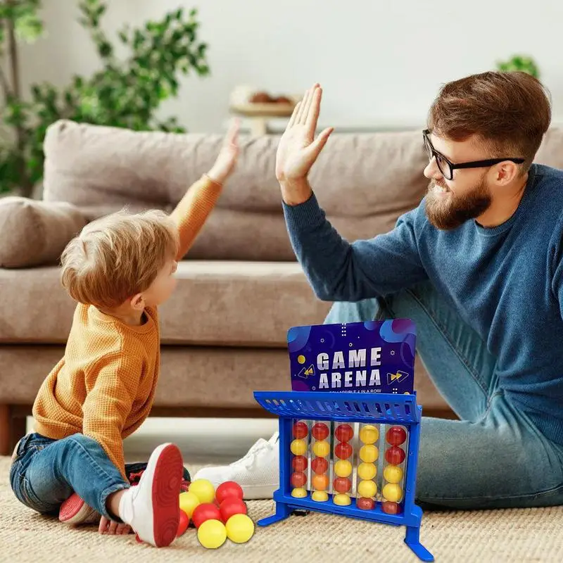 Jumping Connect Ball Board Game para festa em família, as bolas da mesma cor em uma fileira, favores do partido