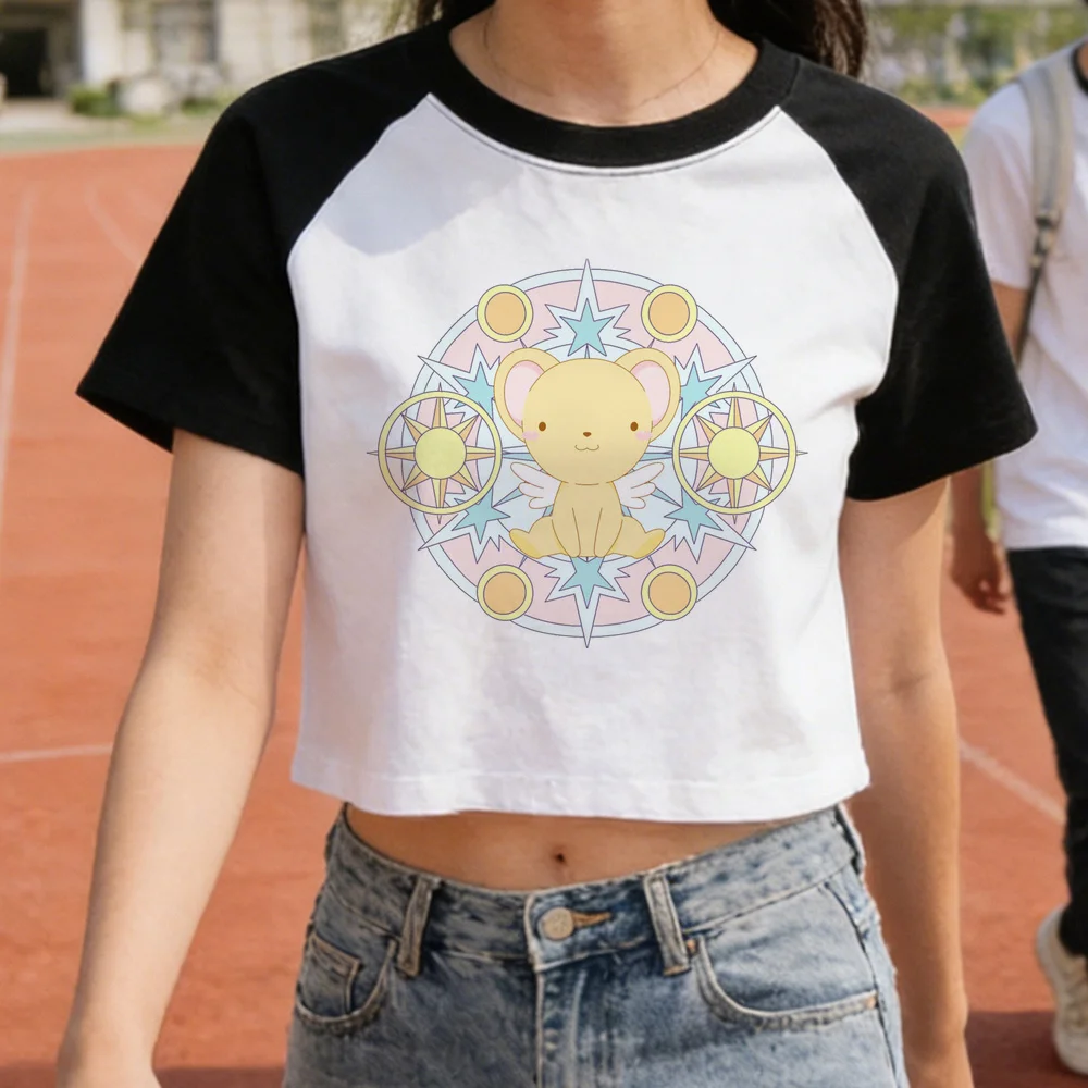 Cardcaptor Sakura cropped top girl anime dollette alternative  graphic tshirt summer goth graphic