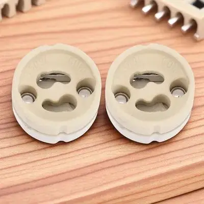 2pcs Lamp Socket Ceramic Light Holder With Bracket For Diy Lighting Projects Bulb Socket Lamp Replacement Parts Ceiling