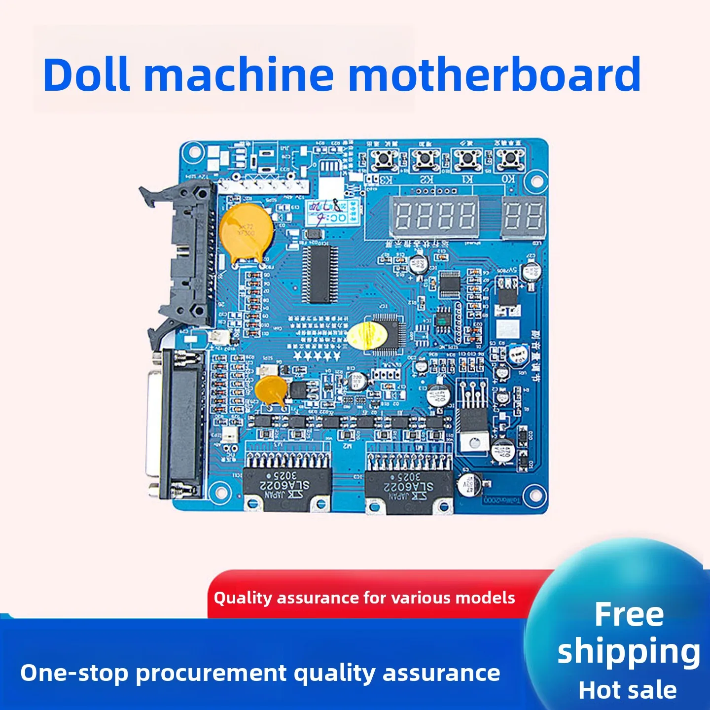 Arcade Claw Machine Mainboard Repair Board Replacement for Game Center Prize Machine Parts