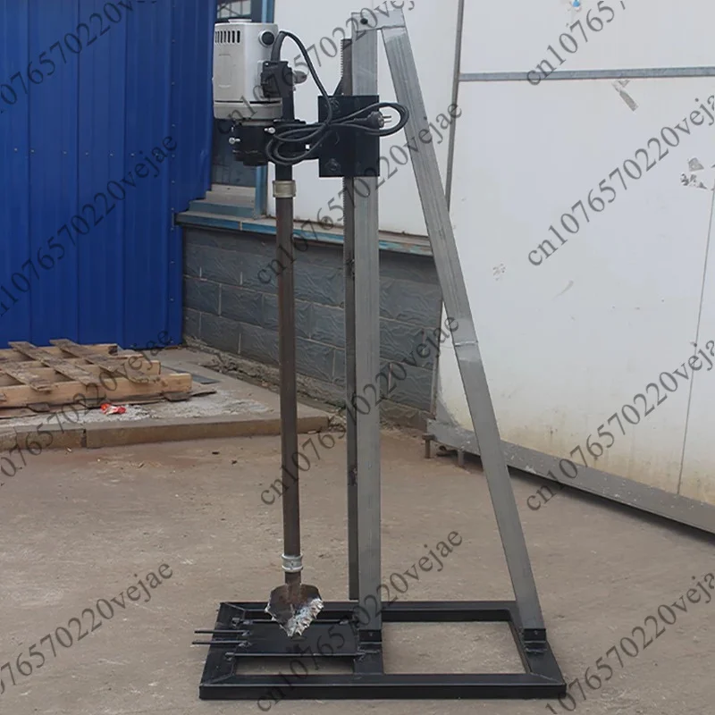 Small and convenient household water well drilling rig, single person 100 single-phase electric well drilling artifact