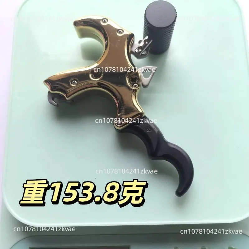 Three four finger interchangeable grip brass plate metal dispenser