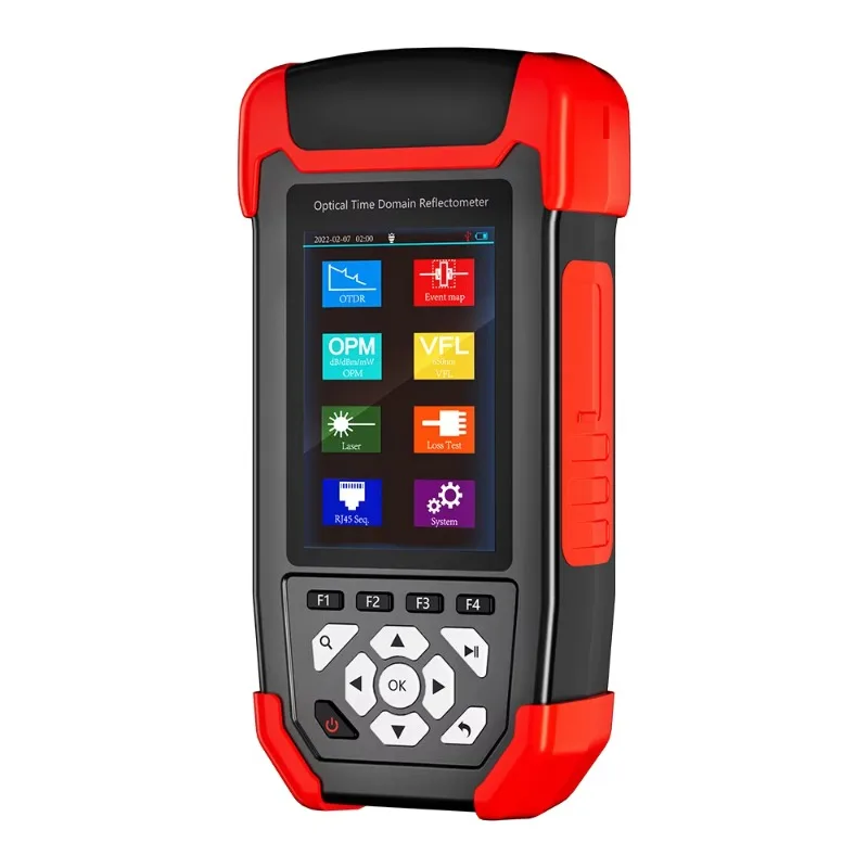 NF-981 OTDR جهاز اختبار الألياف البصرية 8 في 1 جهاز اختبار متعدد الوظائف متوافق مع محولات SC FC ST APC لاختبار الألياف البصرية