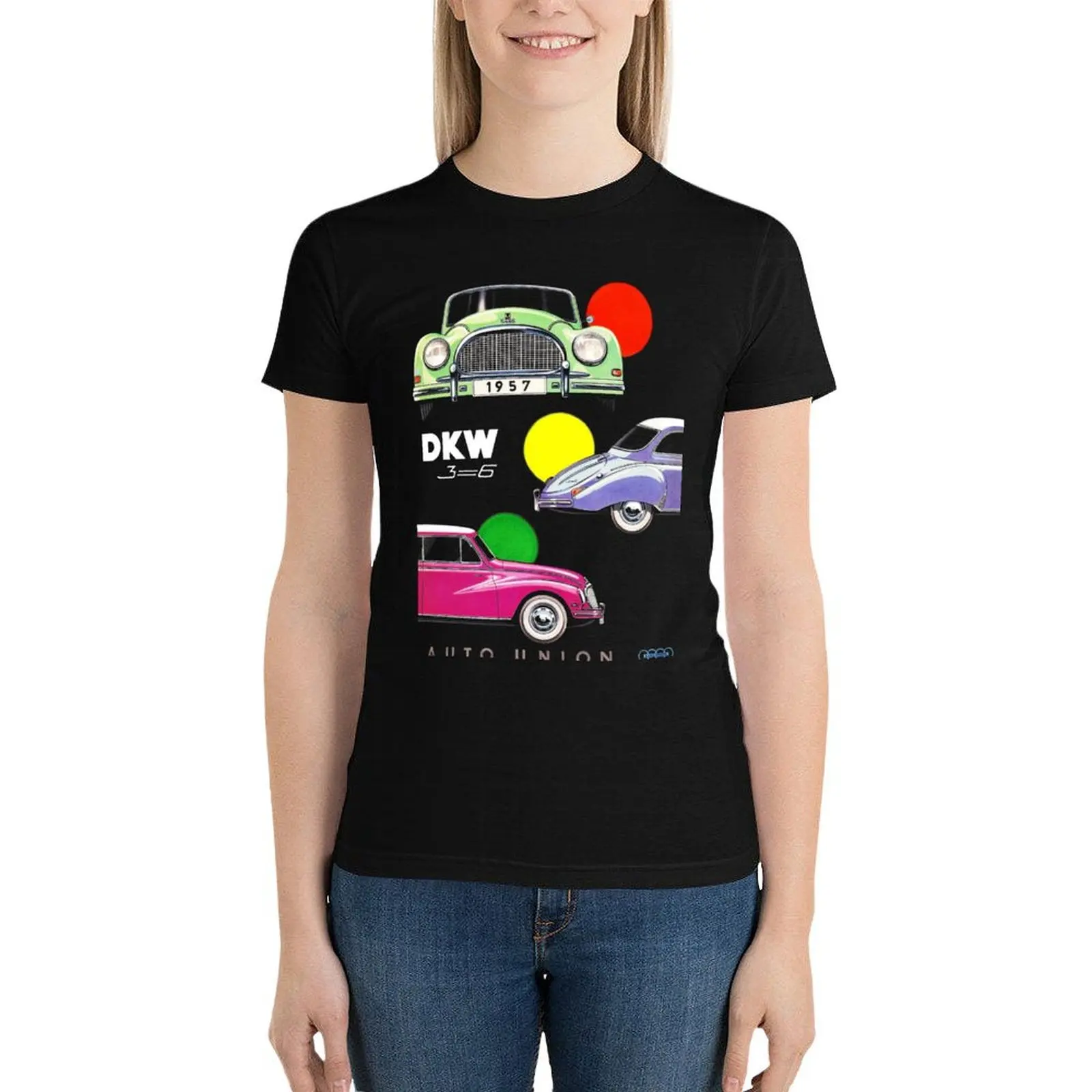 

DKW AUTO UNION 1000 T-Shirt cute tops lady clothes Aesthetic clothing korean Women's clothes