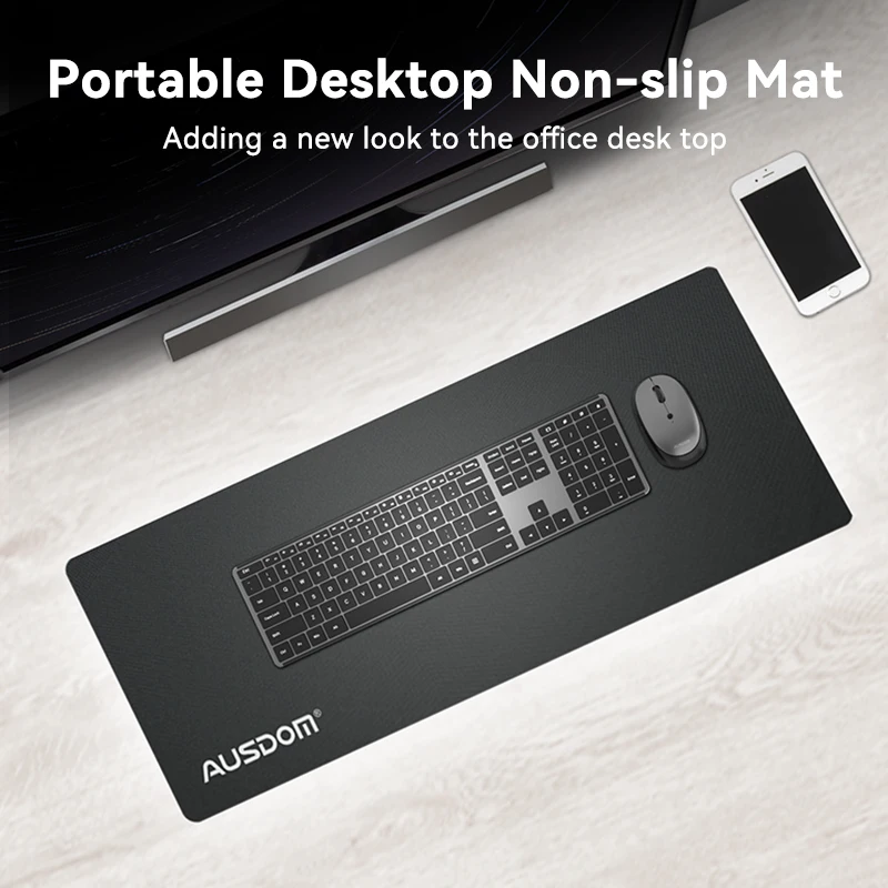 Ausdom AP03 Keyboard And Mouse Pad High Density Locking Edge No Warp 800*300mm Desktop Full Size Keyboard Office Game Desk Pad