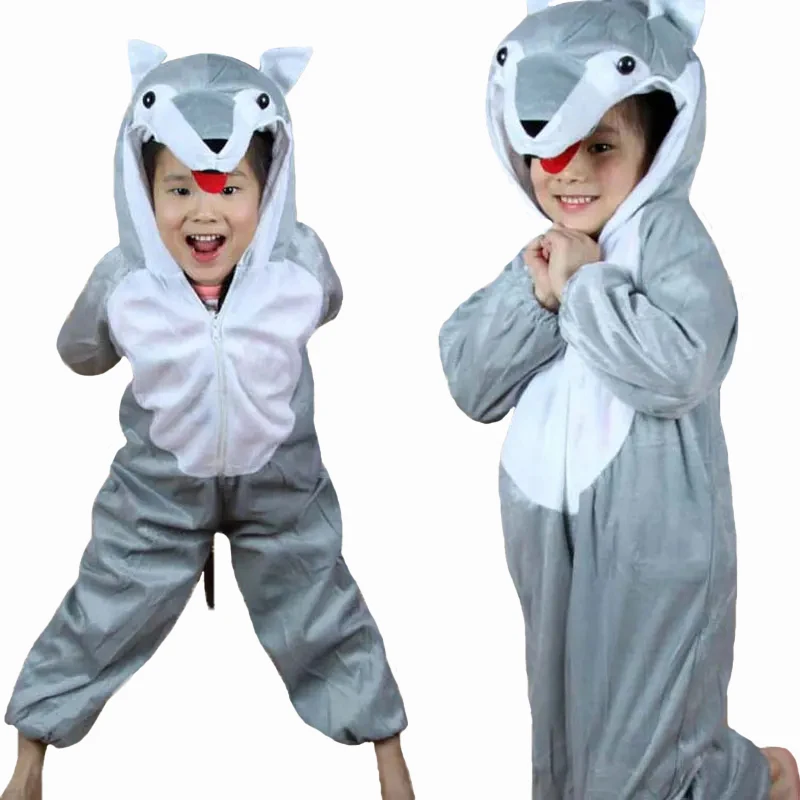 Umorden Kinder Kinder Tier Kostüm Cosplay Dinosaurier Tiger Elephant Halloween Tiere Kostüme Overall für Jungen Mädchen