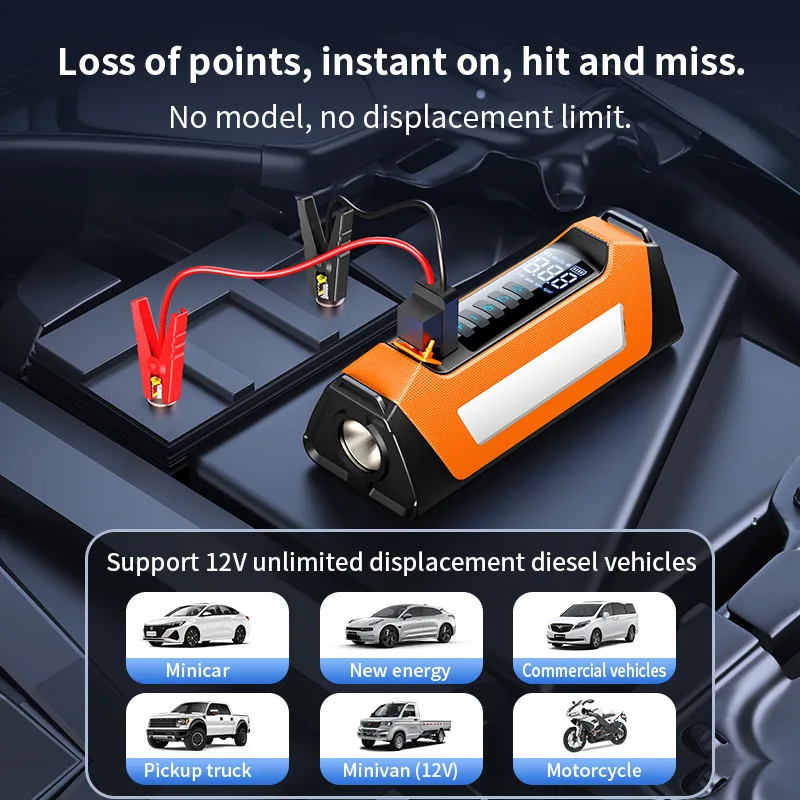 Car Jump Starter Battery Power Bank 600A Portable Emergency Booster 12V Starting Device for Car Starter Air Pump Car Battery New