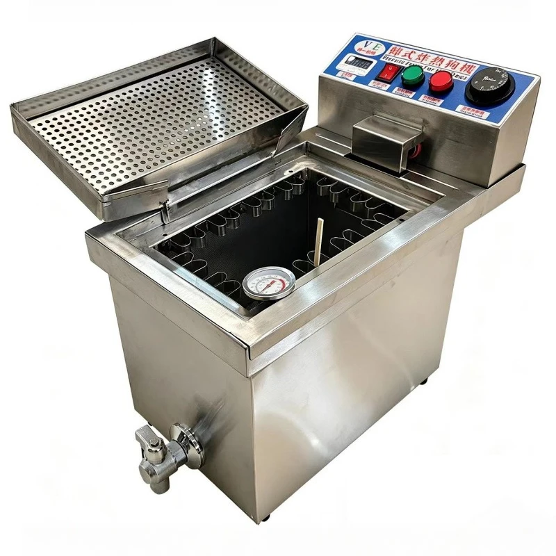 Electric Fryer Brushed Hot Dog Stick Fryer Hot Dog Intestine Fryer Electric Heating