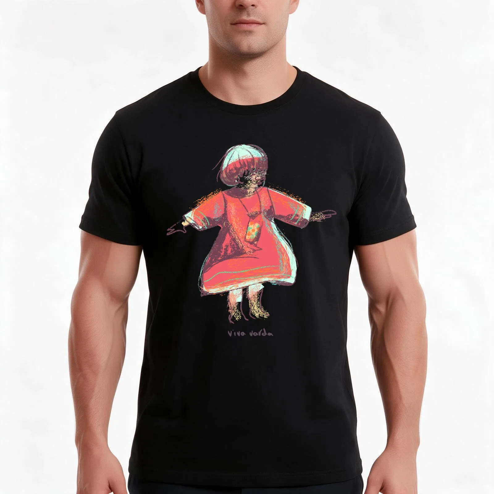 Viva Varda T-Shirt Summer Casual Cotton Tee Oversized Streetwear Tops Vintage Graphic Print Loose Fit Short Sleeve