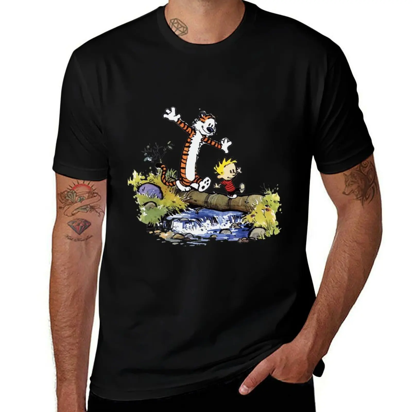 

funny calvin and hobbes Perfect Gift Classic . T-Shirt Durable Work Wear T-Shirt