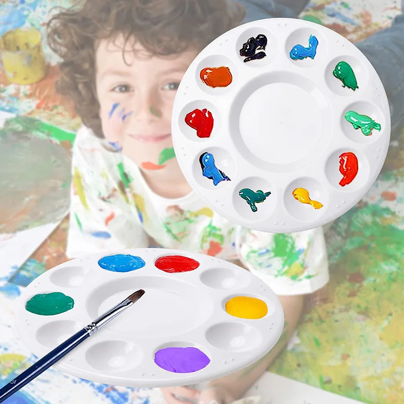 1pc bambini che disegnano giocattoli tavolozza dei colori vassoio di pigmenti forniture educative per ufficio per studenti d'arte principianti facile da pulire TMZ