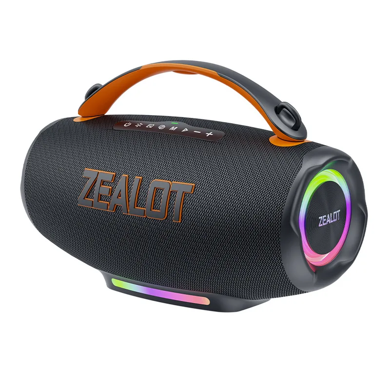 

Портативная водонепроницаемая Bluetooth-колонка S167 мощностью 100 Вт для улицы с цветной подсветкой для танцев