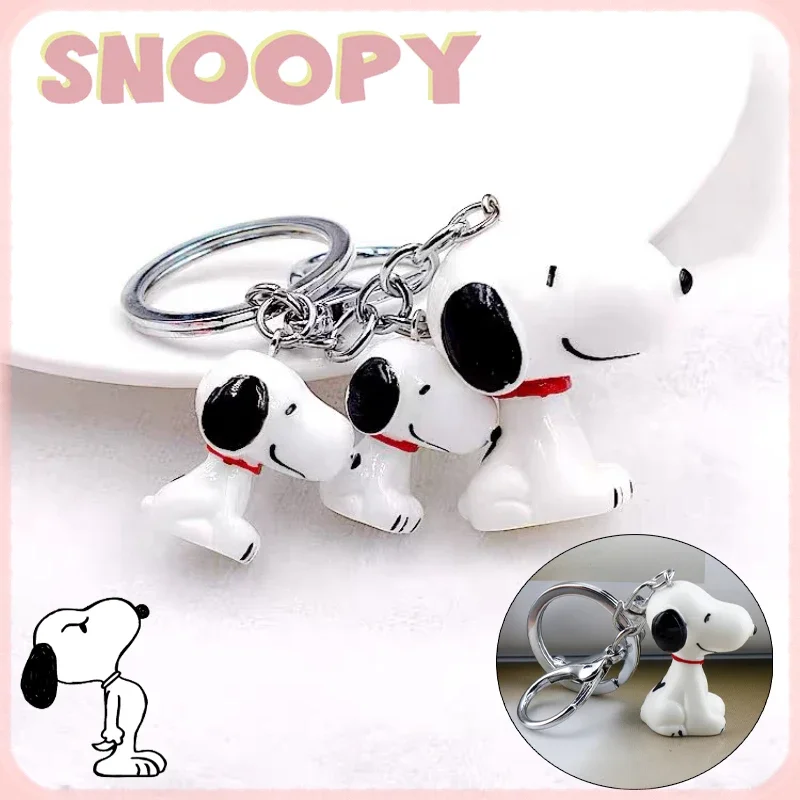 

Kawaii Snoopy полимерный брелок мультяшный милый парный брелок для ключей цепочка Кулон креативный Автомобильный держатель для ключей очаровательные аксессуары Подарки