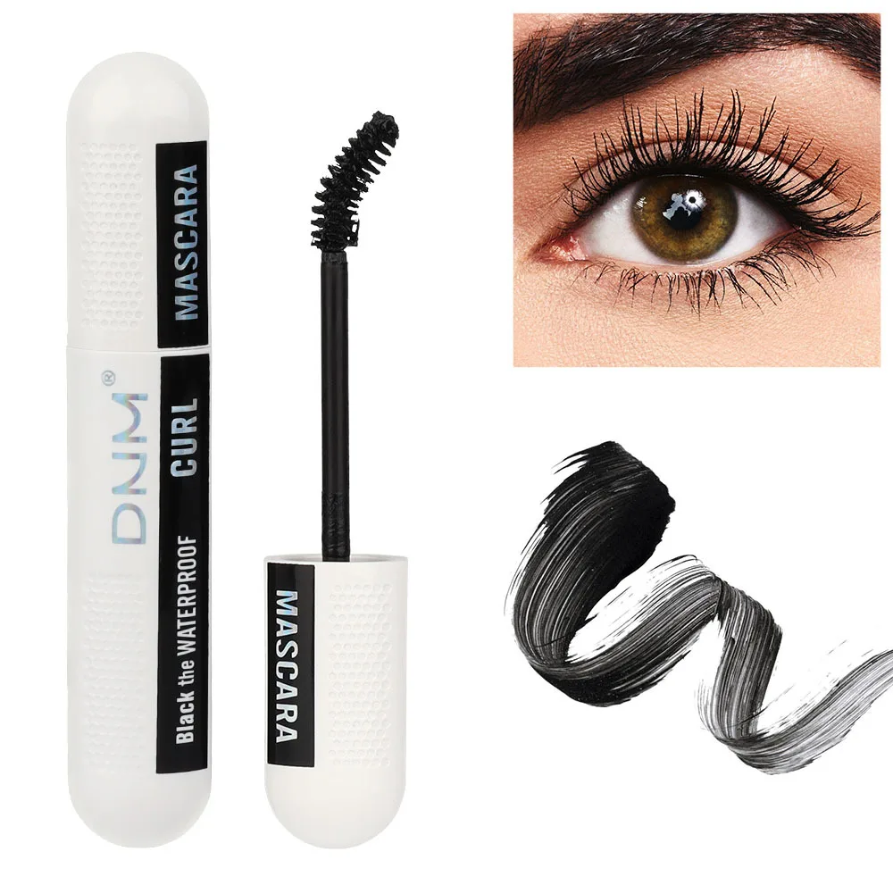 DNM 4 Color Mascara Curly Thick Eyelash Lasting Hold Makeup 24h Waterproof Fashion Anti-skid Design Large Capacity Mascara 12ml