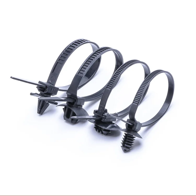 

30Pcs Universal Nylon Push Mount Cable Zip Tie, Nylon Self Locking Cable Strap, 10 Most Popular Sizes