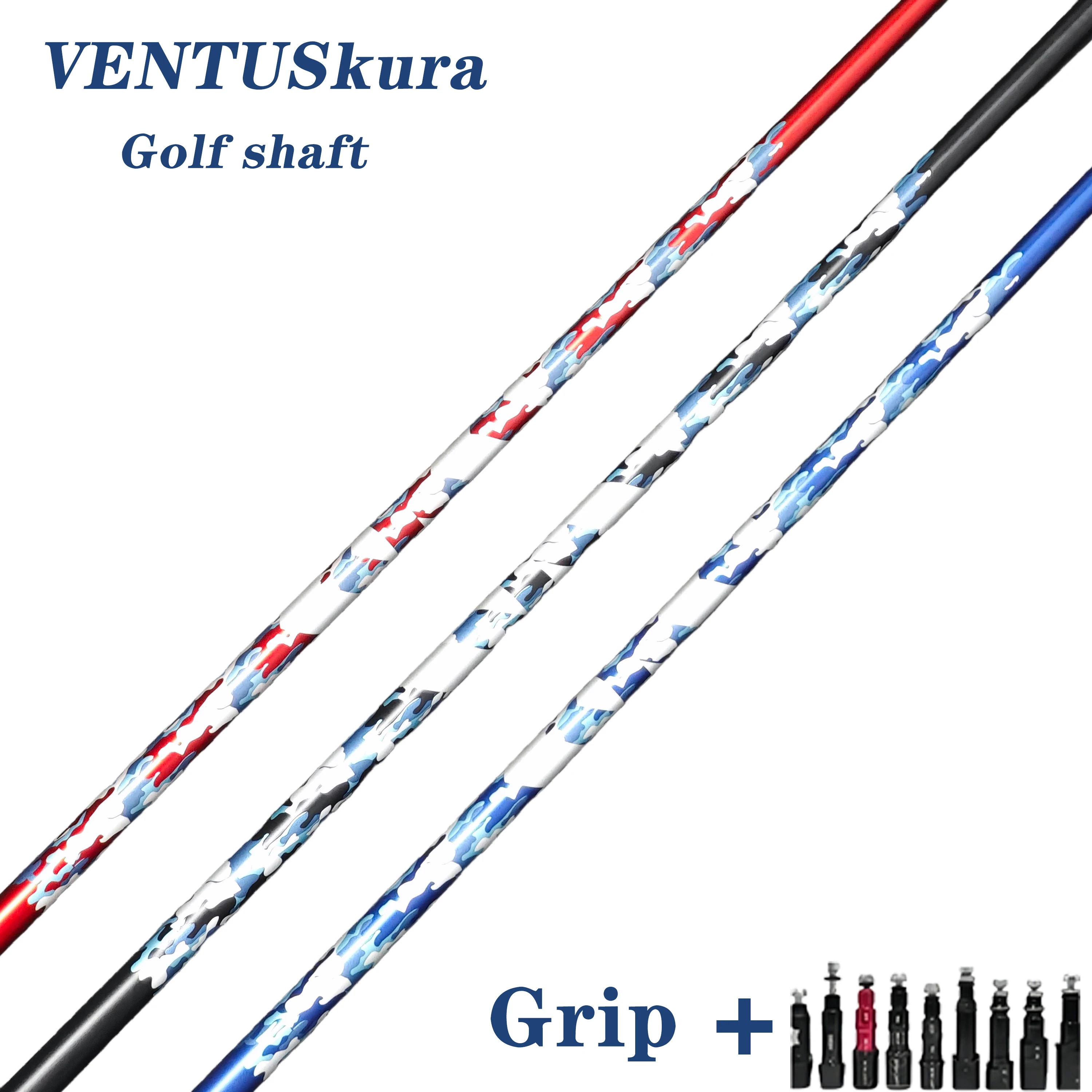 VENTUSkura VEN+ Golf Drivers Shaft , Flex 5, 6, 7, R, SR, S, X , Camouflage Limited Edition , Club Shafts, Red, Black, Blue