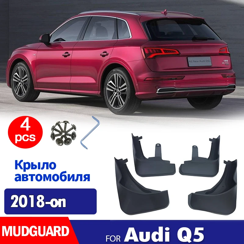 

FOR Audi Q5 SQ5 2018 2019 2020 2021 2022 2023 2024 2025+ Fender Splash Guards Mudflap Mudguard Mud Flaps 4PCS Car Accessories