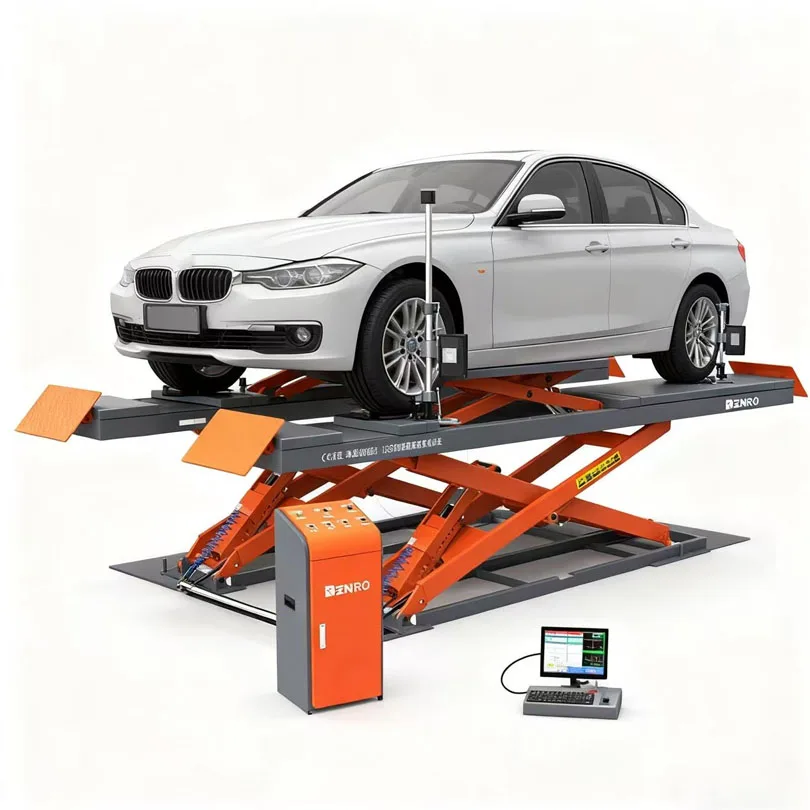 Ultra-Thin Four-Wheel Alignment Large Shear Lift Double-level Platform Car Lifts