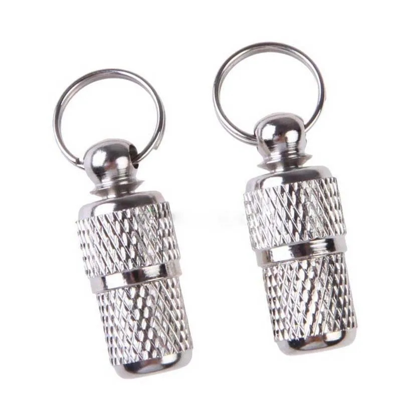 1PC Anti-Lost Pet Dog Cat Puppy ID Address Name Label Tag Barrel Tube Collar GT【Homeclub】