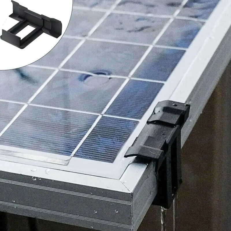 50 قطعة لوحة طاقة شمسية مقاطع تصريف المياه ASA الضوئية لوحة المياه استنزاف كليب السيارات إزالة غبار الماء المستقر