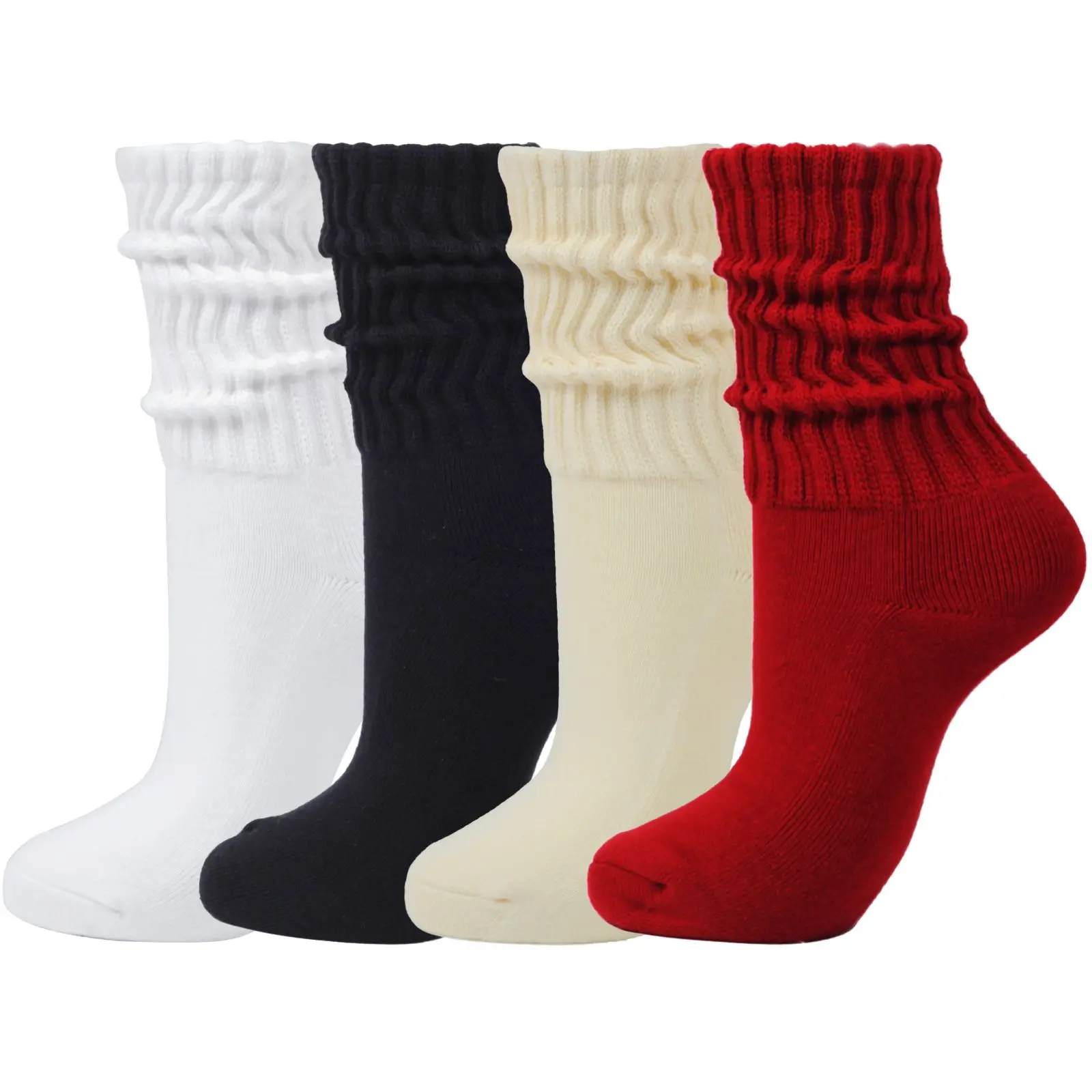 

Intgoodluckycc сложенные носки с напуском для женщин 80-х 90-х годов, толстые массивные хлопковые свободные ботинки, высокие носки с напуском